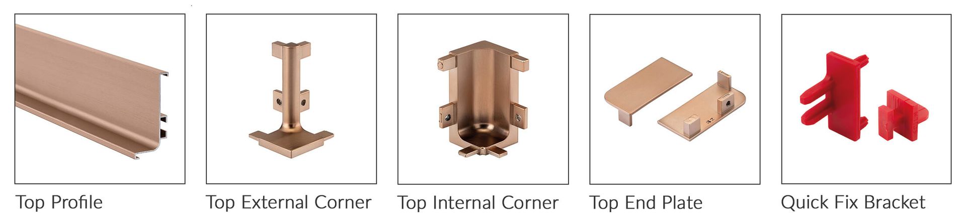 True Handleless Top Profiles and Rail Components