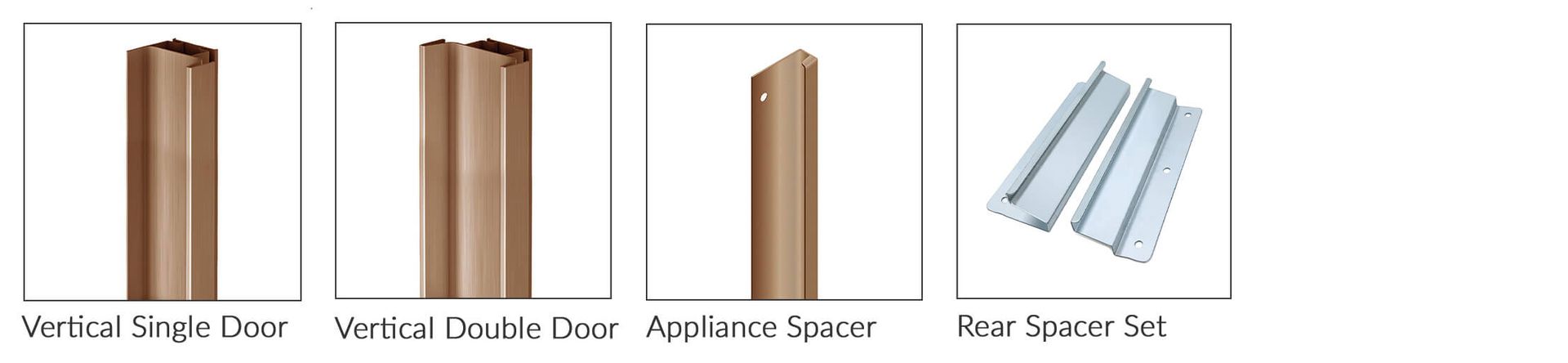 True Handleless Vertical Profiles and Rail Components