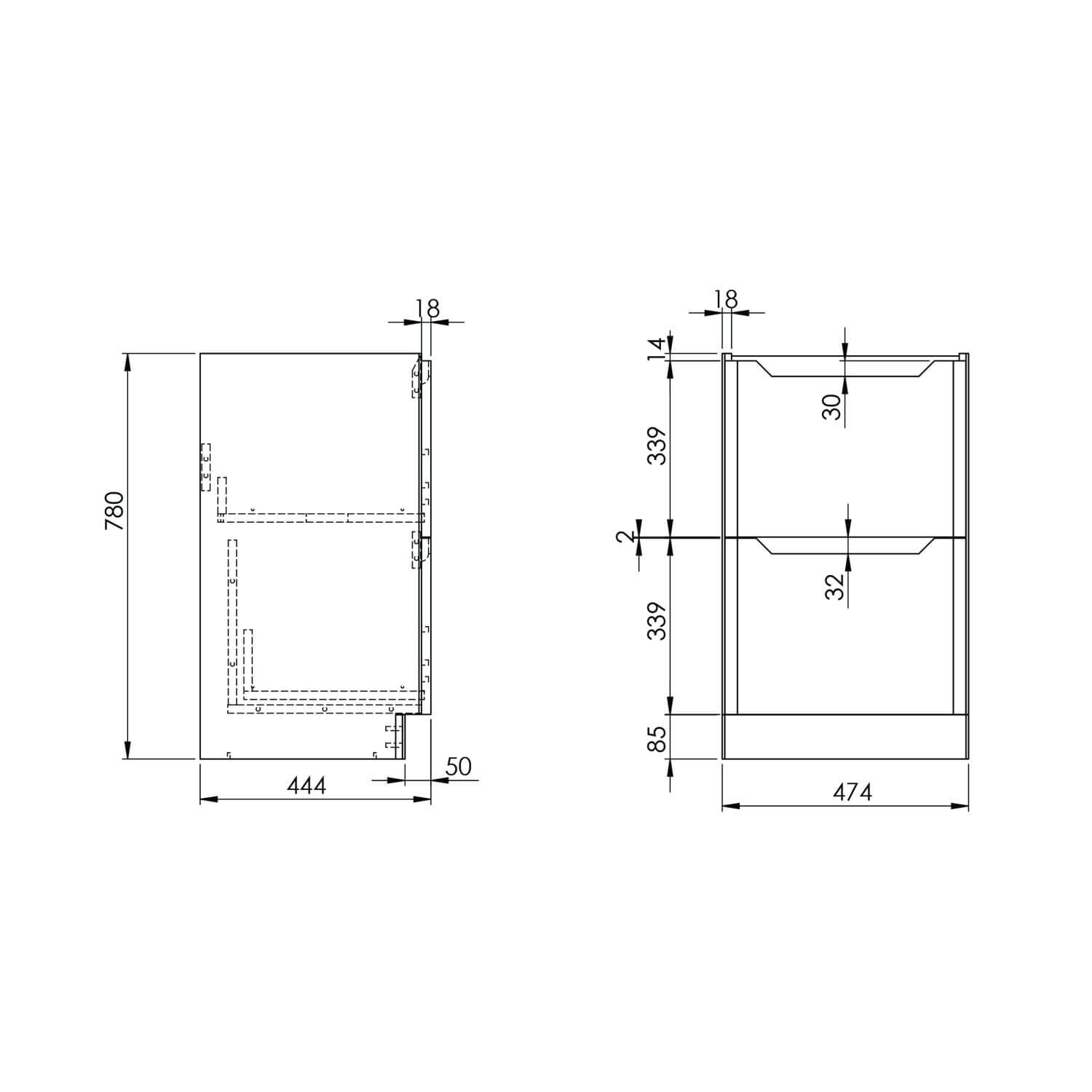 Ella 500mm Floor Unit - Green ELLA-500FLOORUNIT-GREEN_5