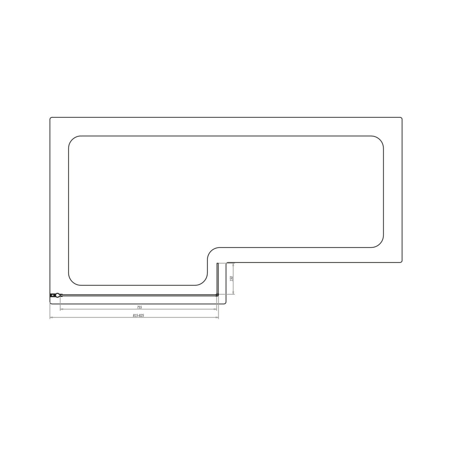 L Shape Bath Screen SCREEN003_2