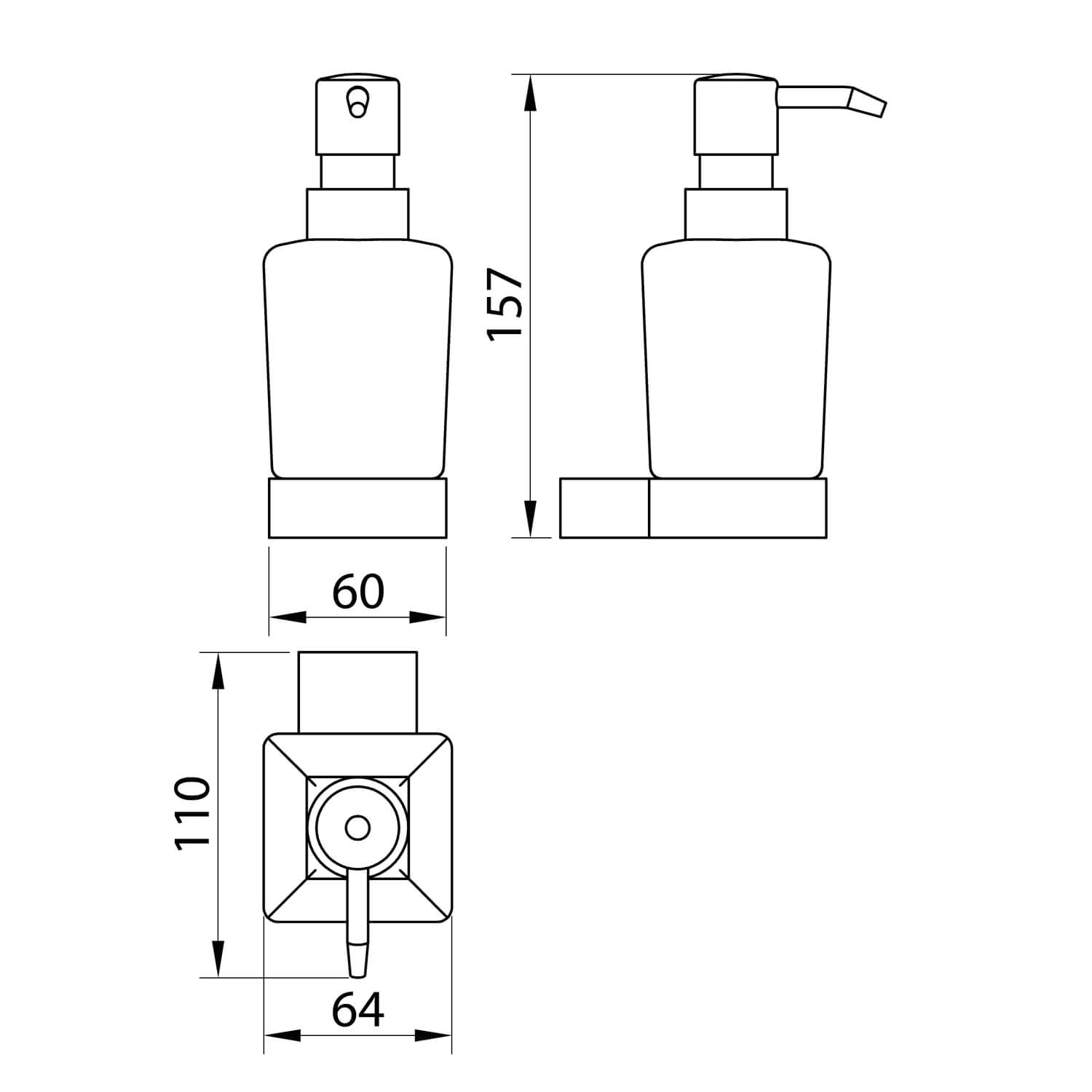 Mono Black Soap Dispenser MONOACC-008_2