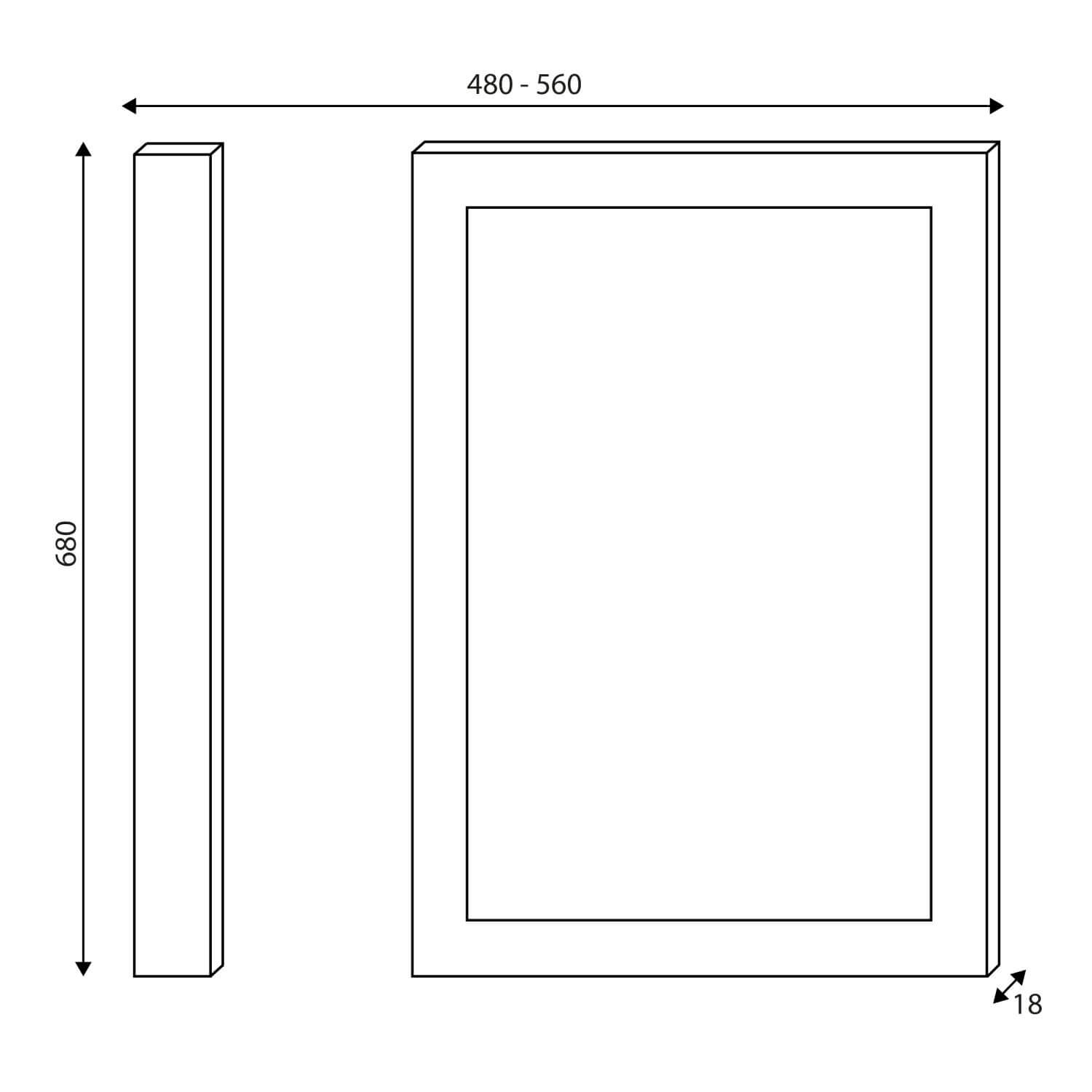 Classica Bath End Panel - 700mm - Chalk White CLASSICA-ENDPANEL700-CHWTE_2