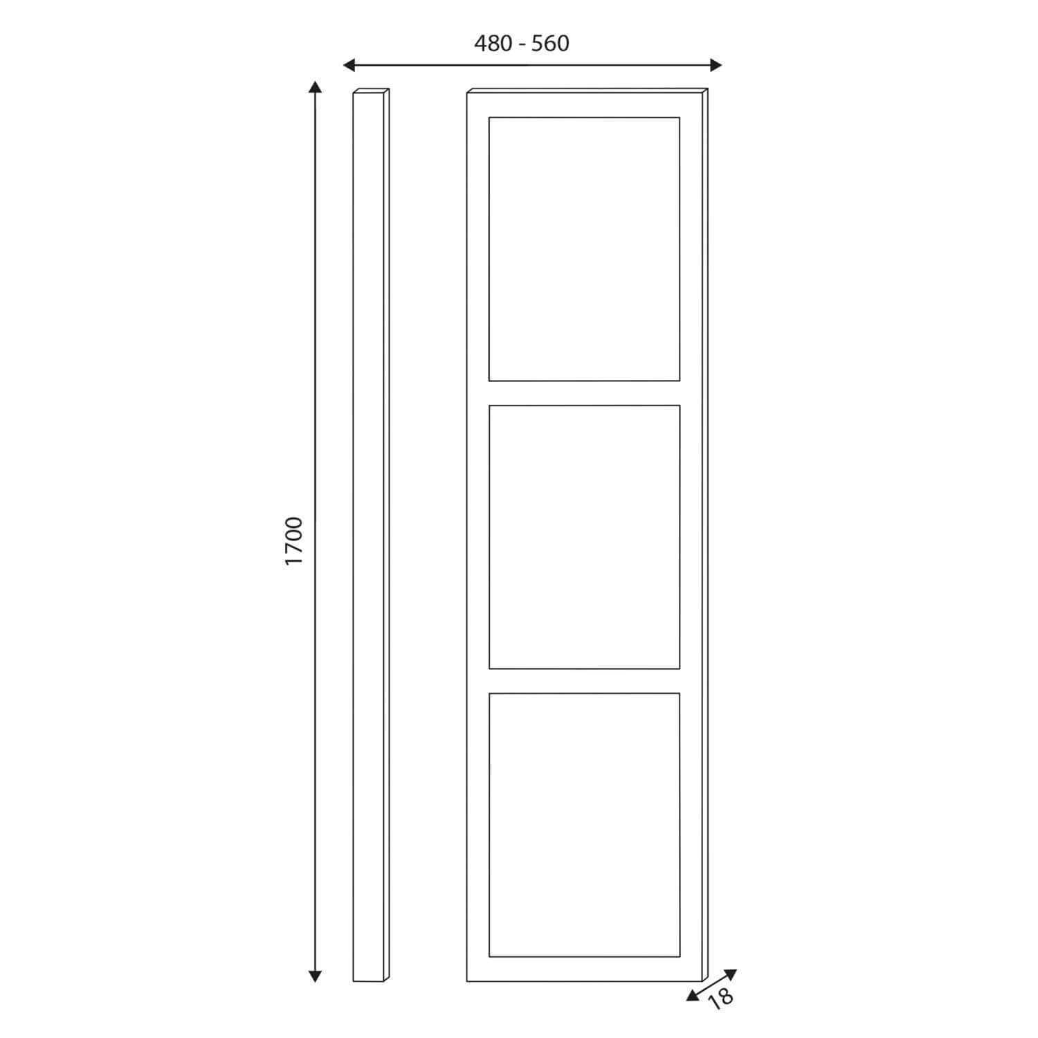Classica Front Bath Panel - 1700mm - Chalk White CLASSICA-FRONT1700PANEL-CHWTE_2-2