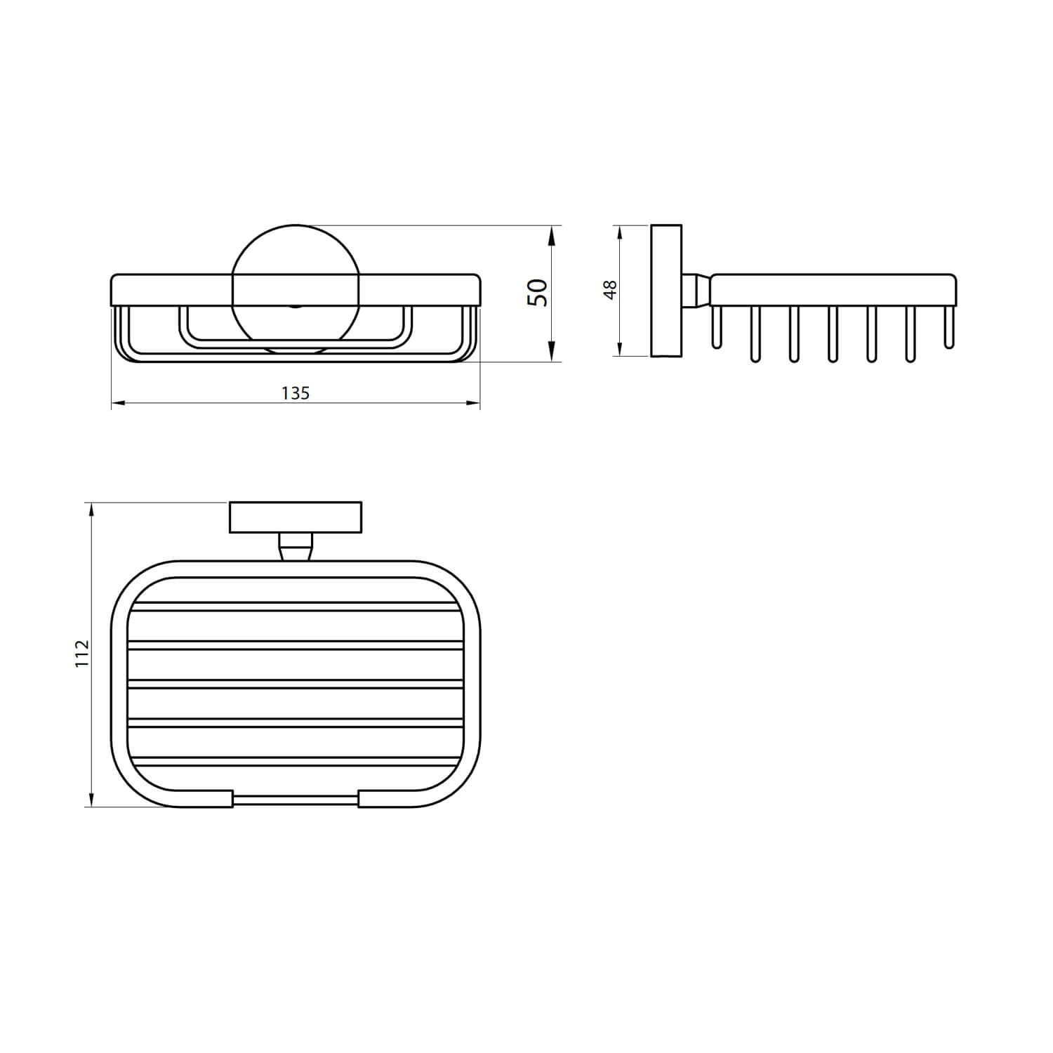 Delta Chrome Soap Basket DELTA-001_2