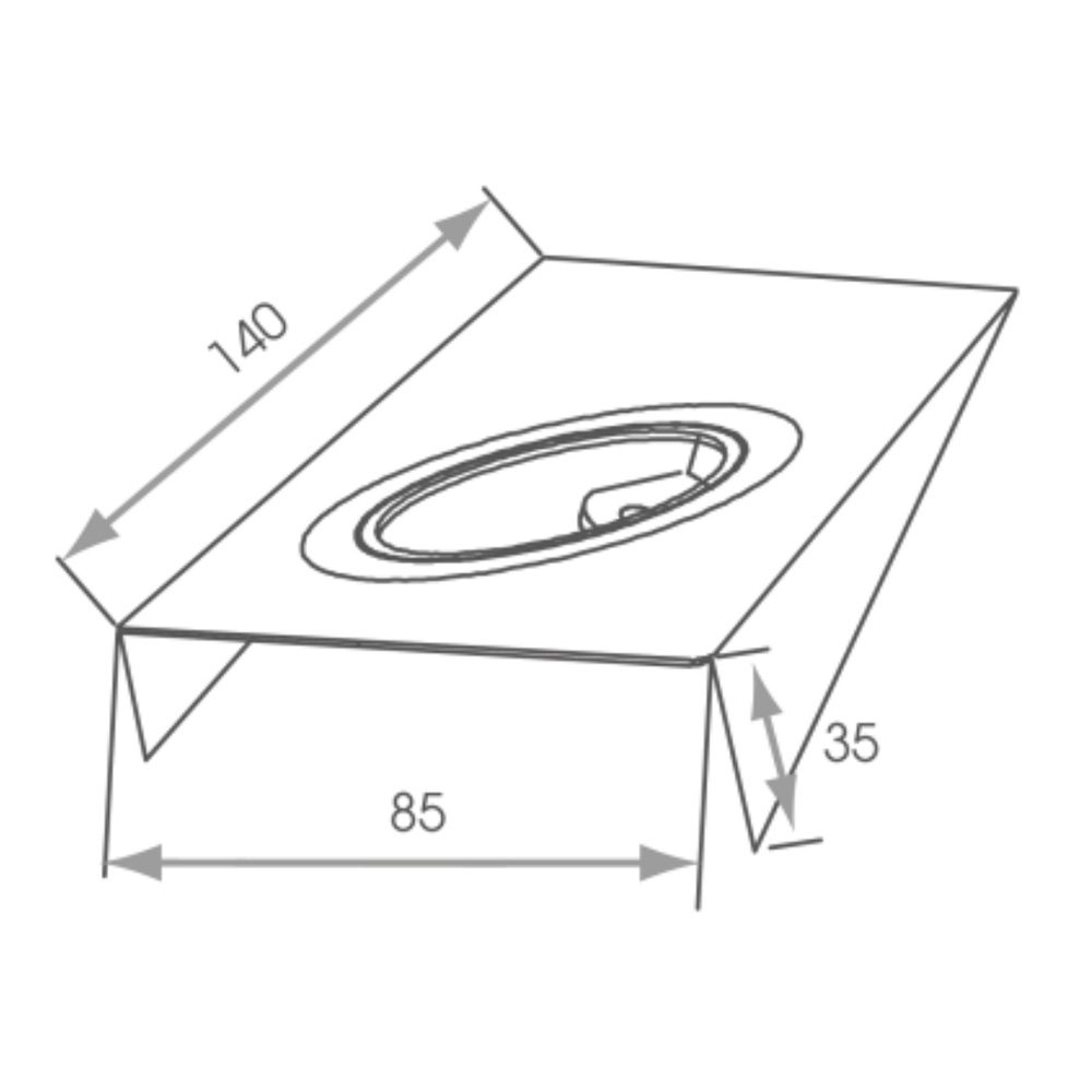Sirius Recti Light Dimensions