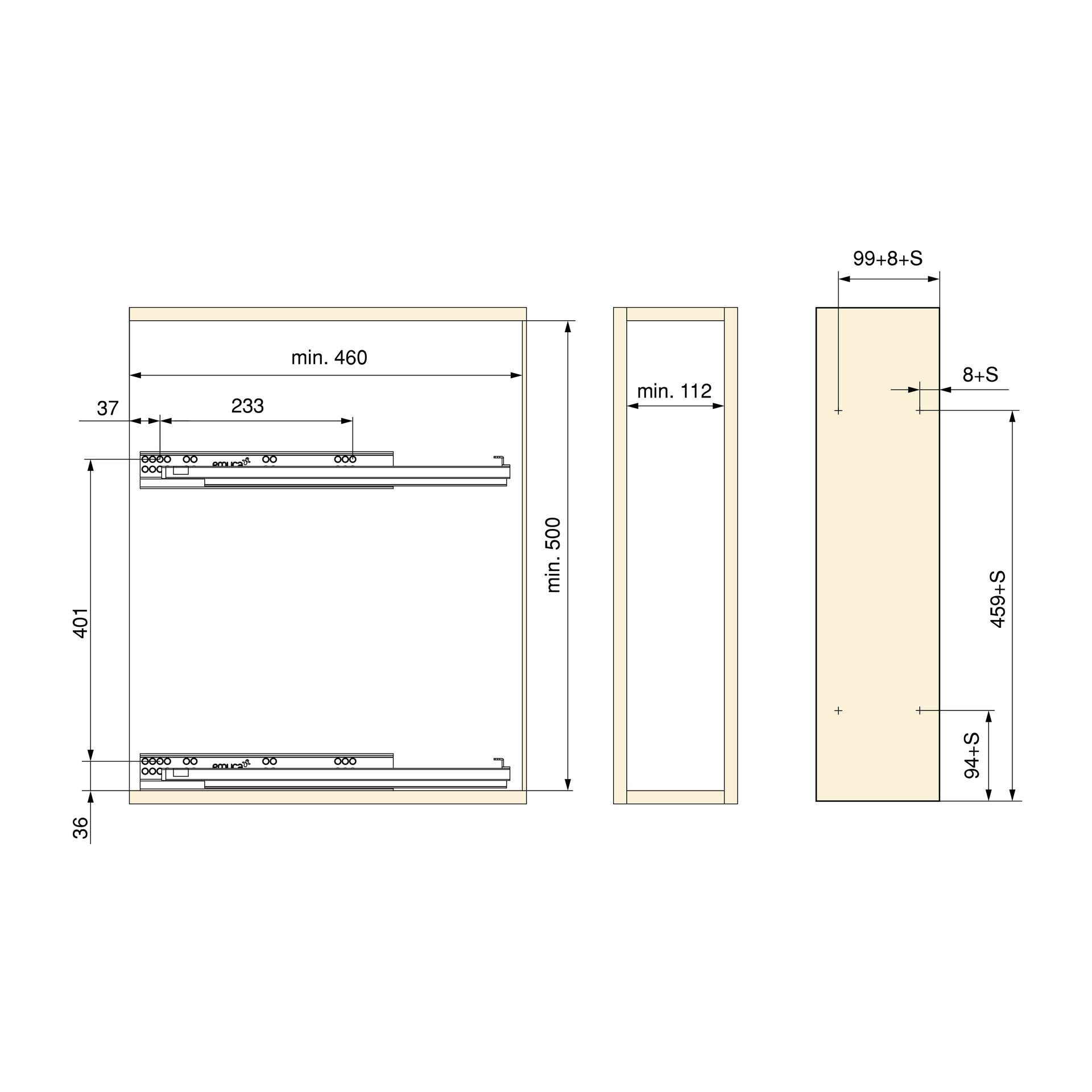 Minimum Cabinet Dimensions