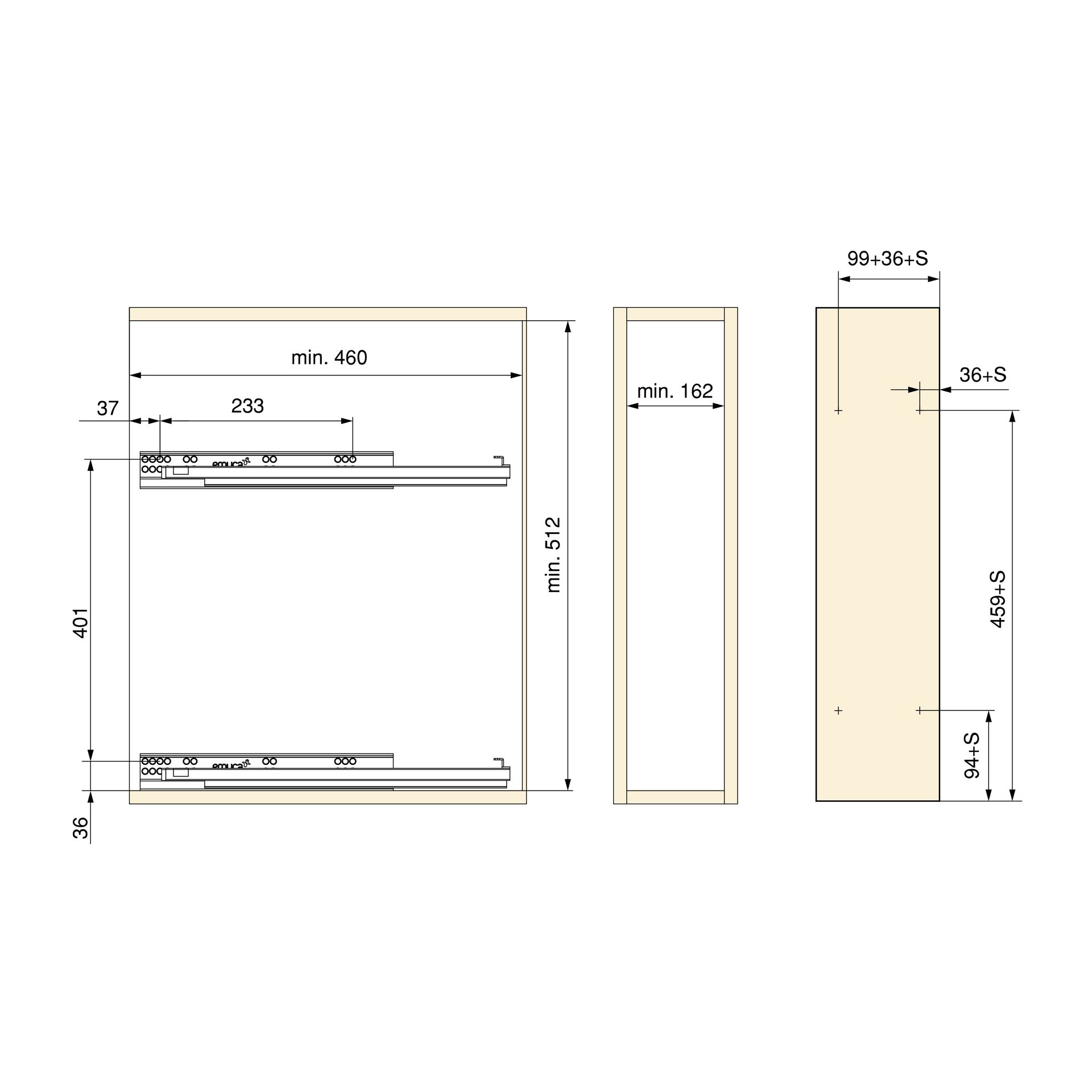 Minimum Cabinet Dimensions