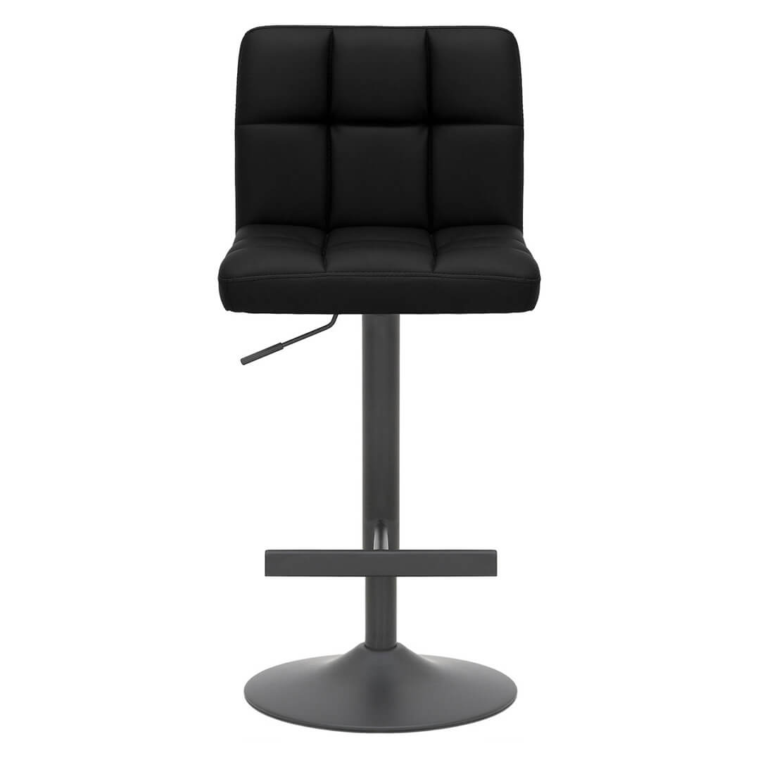 AURORA-Allegro-Matt-Black-Bar-Stool-Black-Front