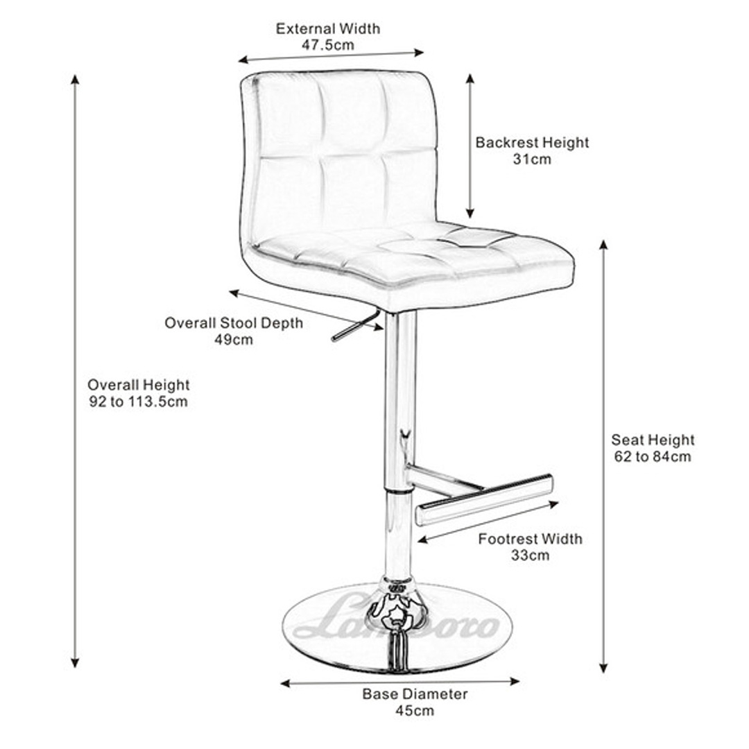AURORA-Allegro-Matt-Bar-Stool-Black-Dimensions
