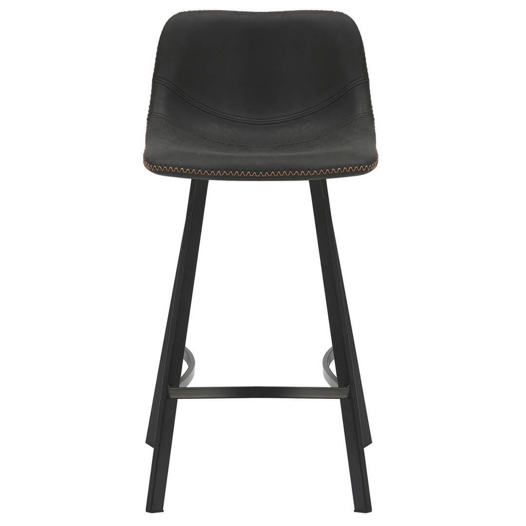 AURORA-Antico-Bar-Stool-Black-66cm-Front