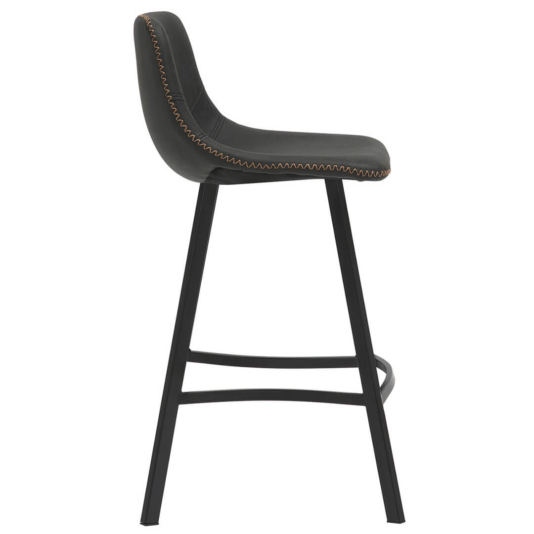 AURORA-Antico-Bar-Stool-Black-66cm-Side