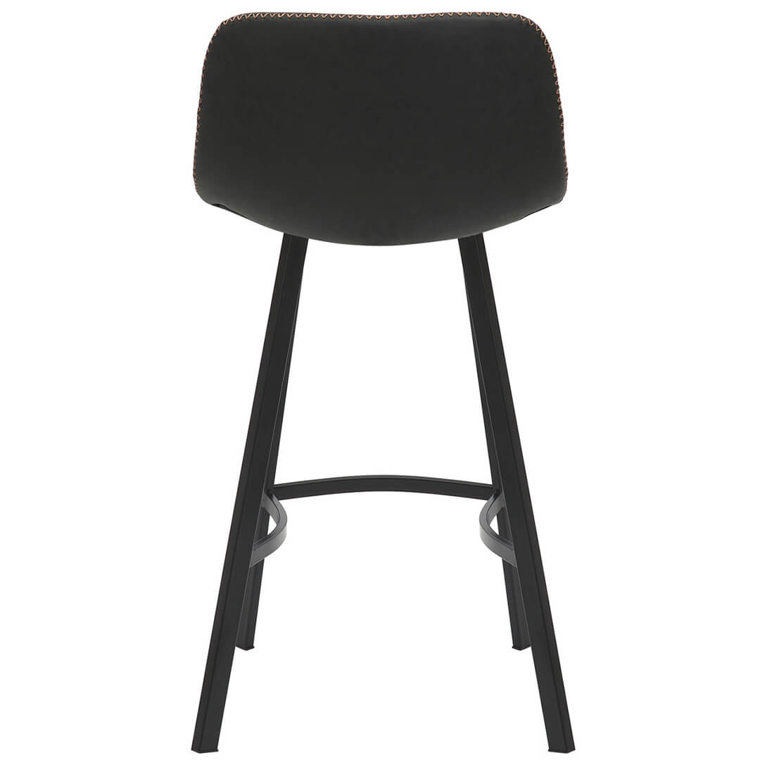 AURORA-Antico-Bar-Stool-Black-66cm-Rear