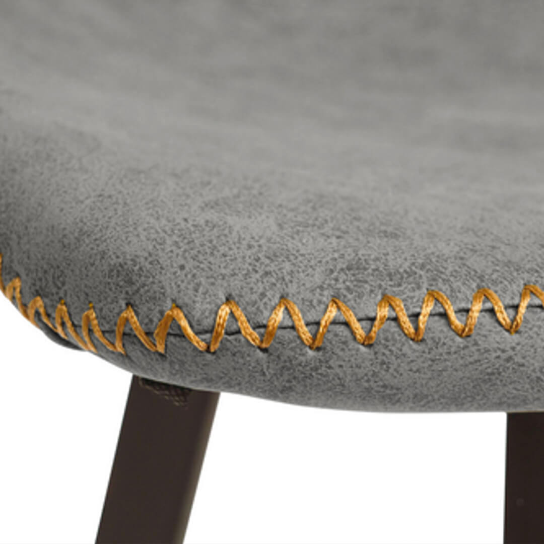 AURORA-Antico-Bar-Stool-Grey-66cm-Stitching-Detail