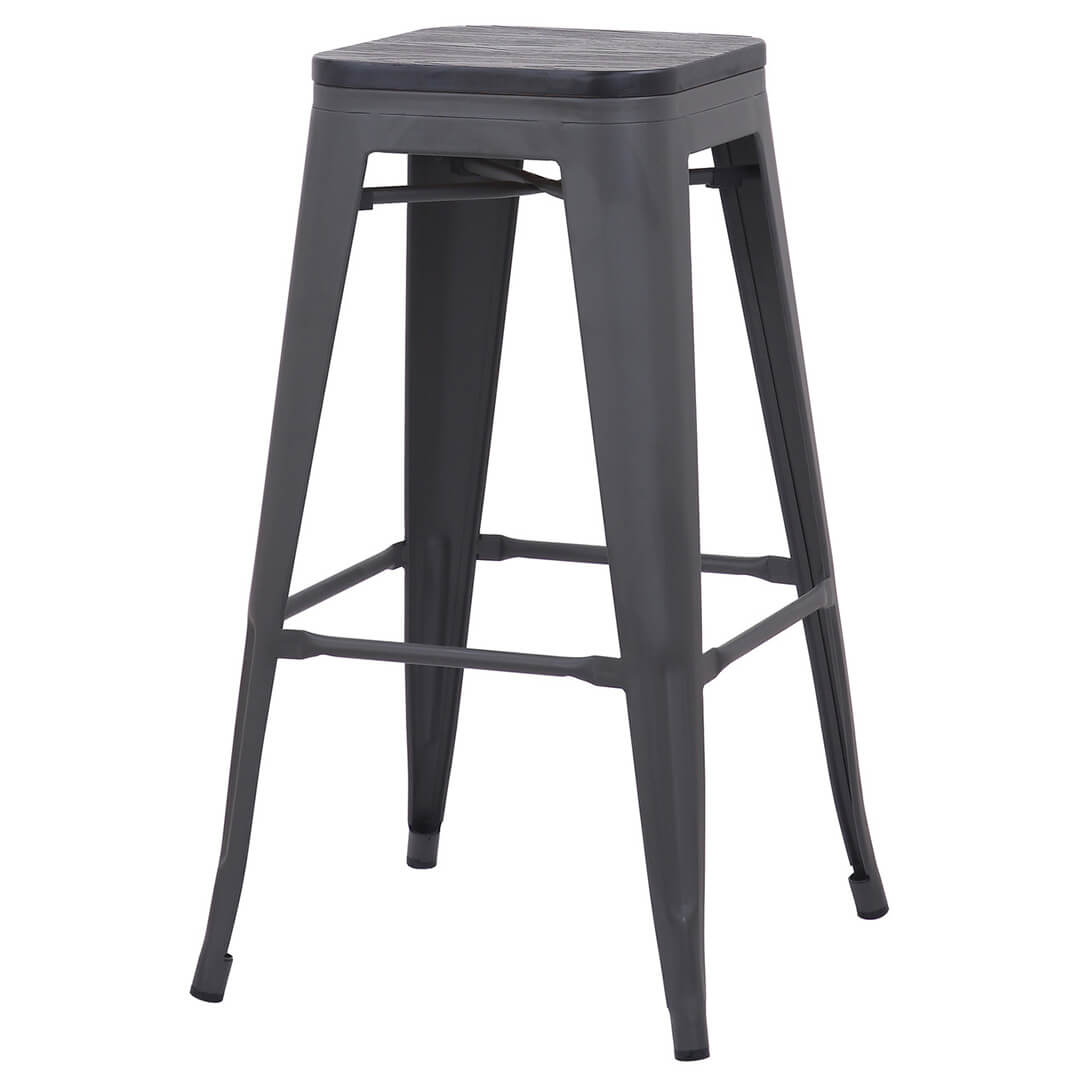 AURORA-Tolix-Bar-Stool-Grey-Darkwood-Rear-Angle