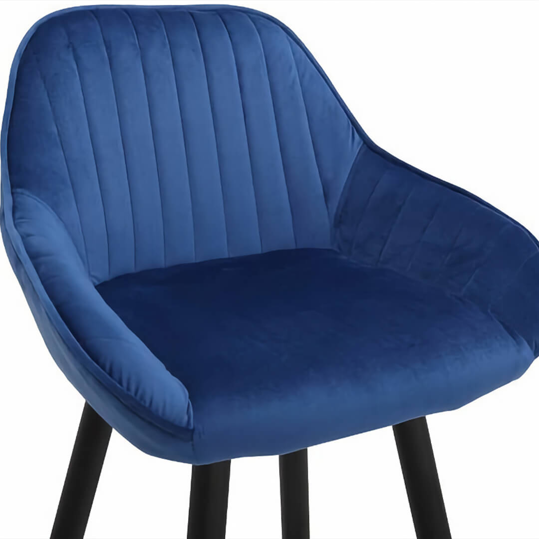 AURORA-Velluto-Velvet-Bar-Stool-Grey-Seat-Pad