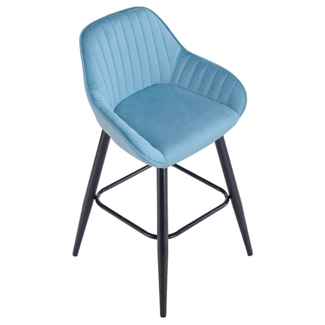 AURORA-Velluto-Velvet-Bar-Stool-Pastel-Blue-Above
