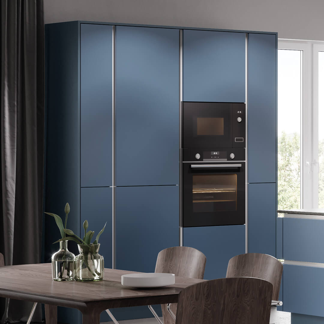 Vertical Profile - True Handleless Gola Rail - Double Opening