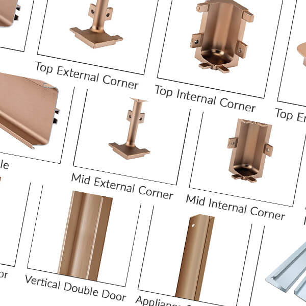 Top, Mid and Vertical True Handleless Profiles & Rails Explained
