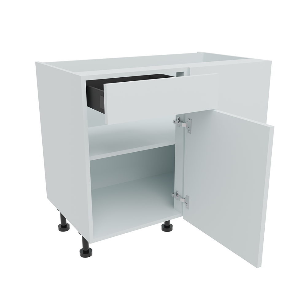 1000mm Drawerline Corner Base Unit With Adjustable Corner Post - 500mm Door (Right Blank)