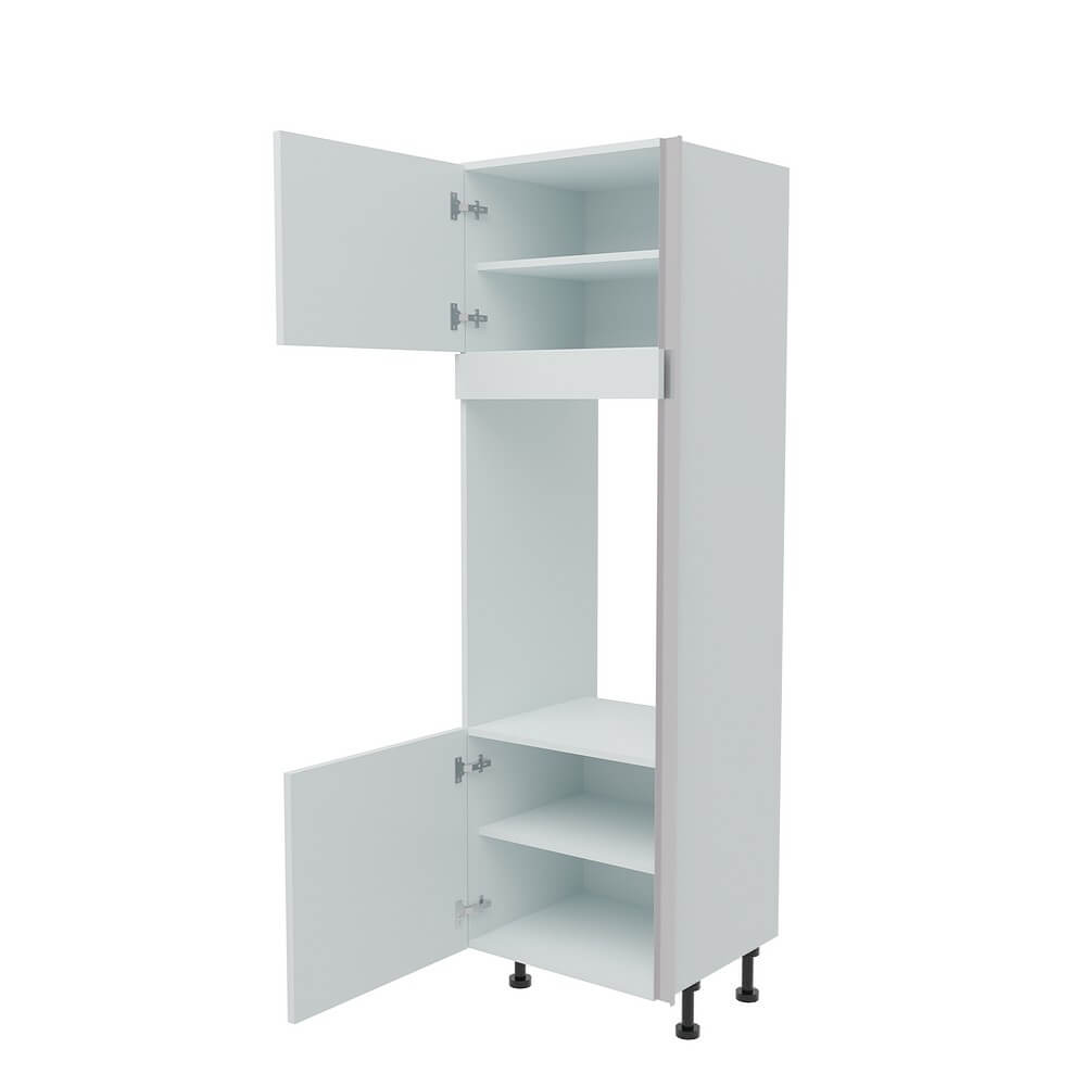 600mm True Handleless Tall Double Oven Housing - LH Hinge (Medium)