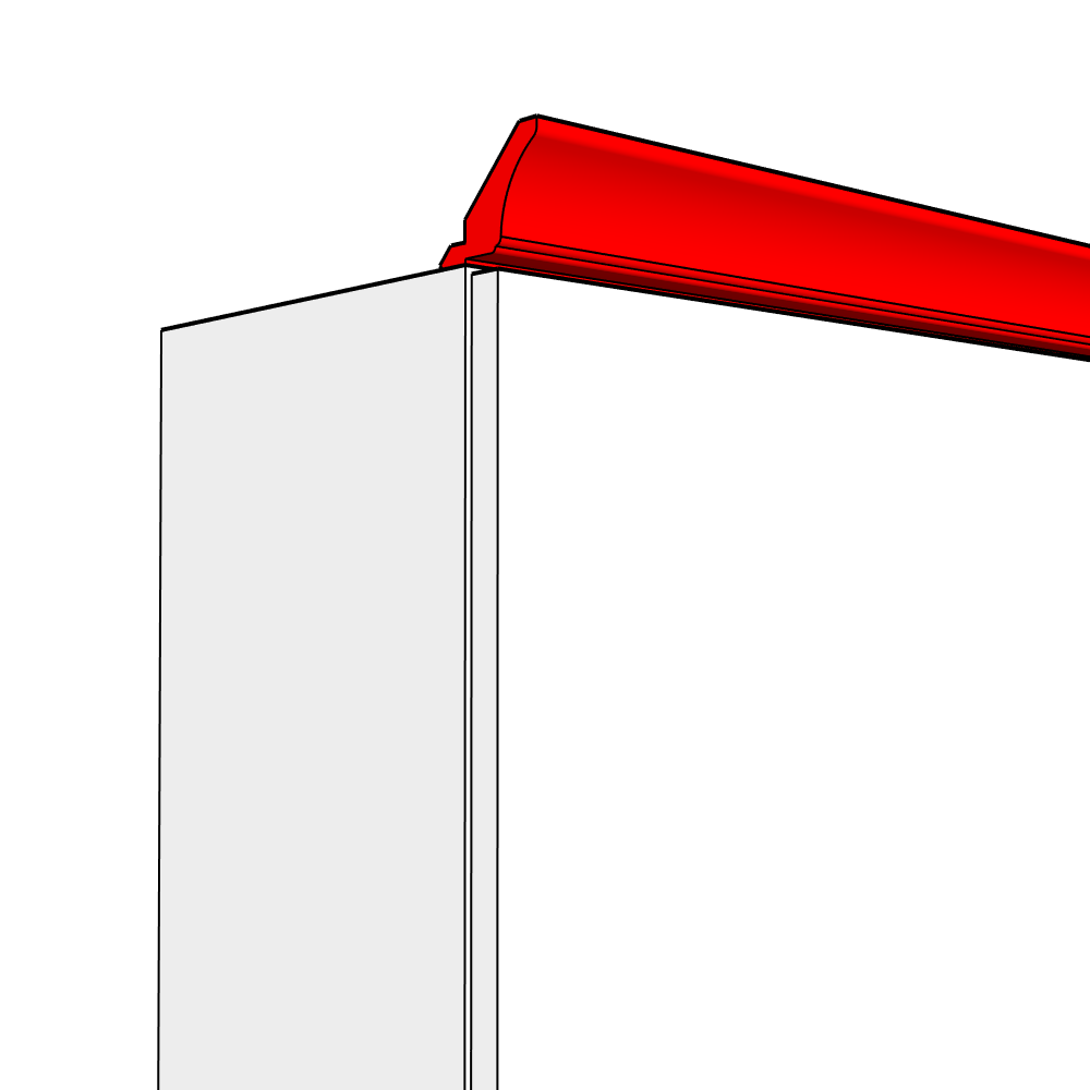 Marino (Premium Colours) Straight Cornice - Classic - 3m