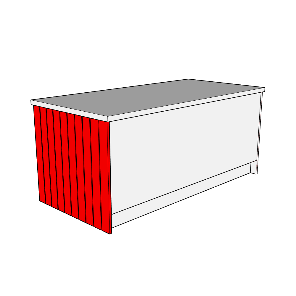 Lynmouth Island End Panel - T&G - 890 x 960 x 18mm