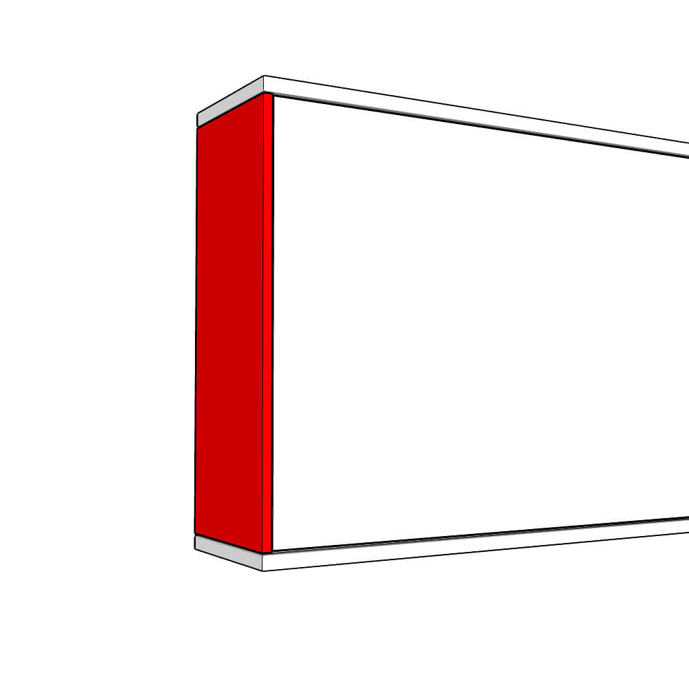 Helmsley Wall End Panel - Plain - HIGH - TYPE A