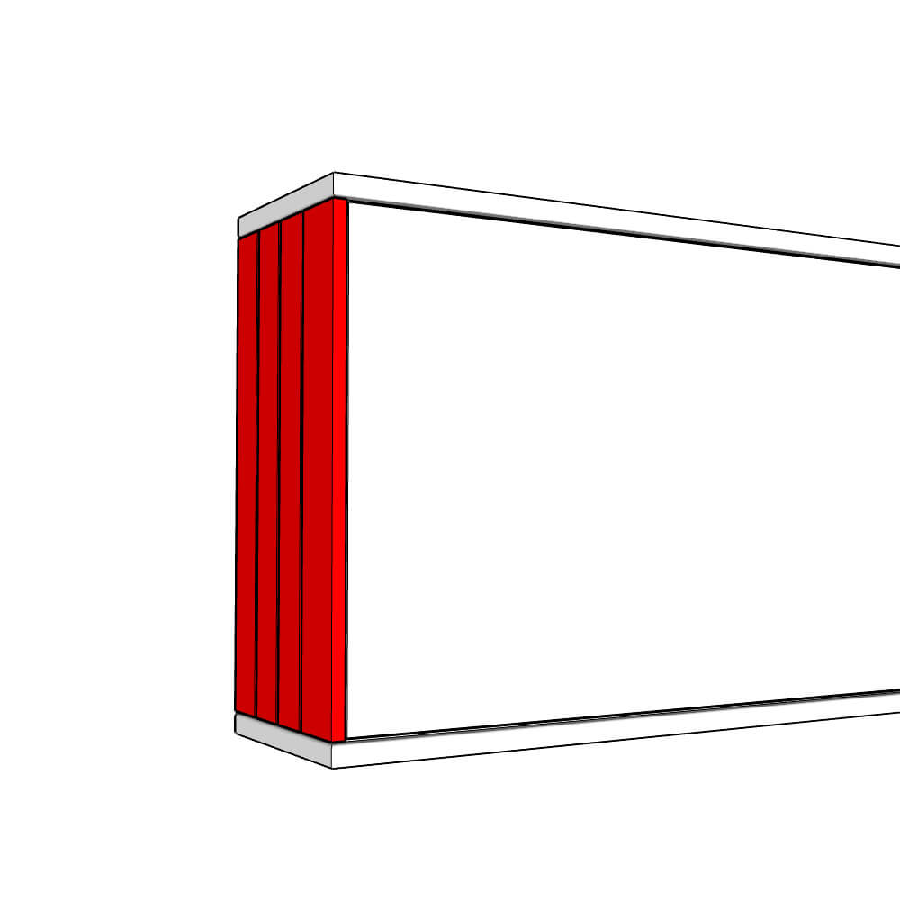 Tenby Wall End Panel - T&G - MEDIUM - TYPE A