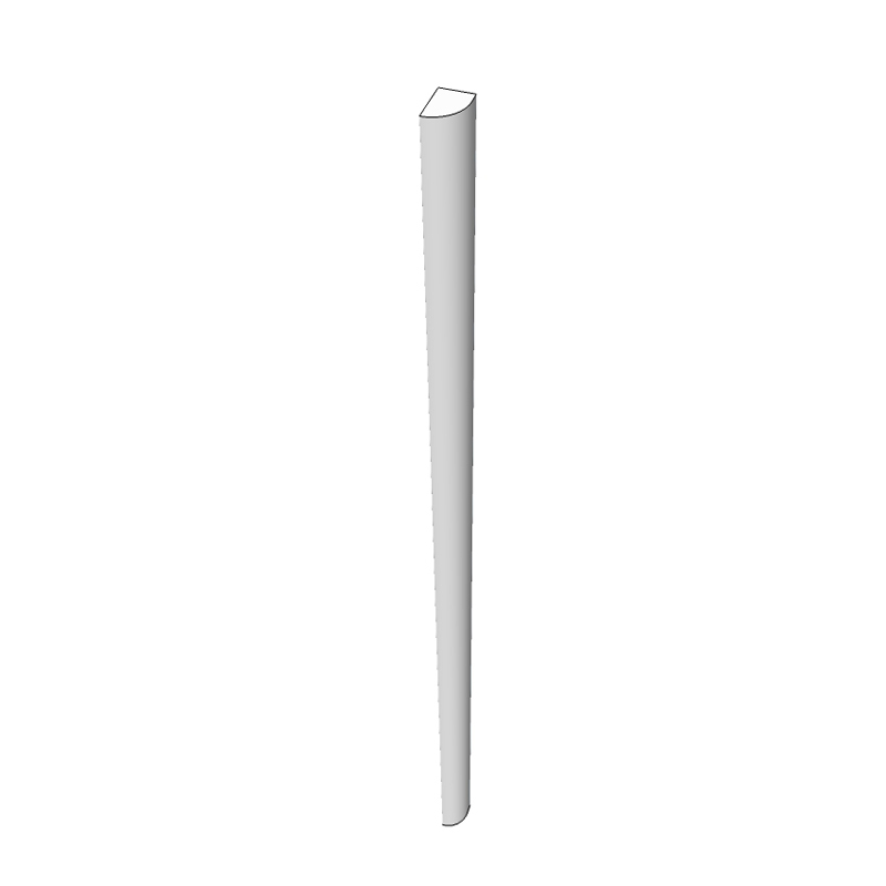Verdano Radius End Feature -2400 x 80 x 40mm
