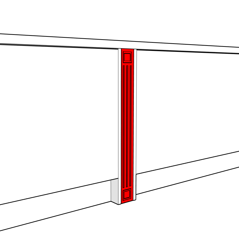 Cassina Special Pilaster - 900 x 90 x 18mm