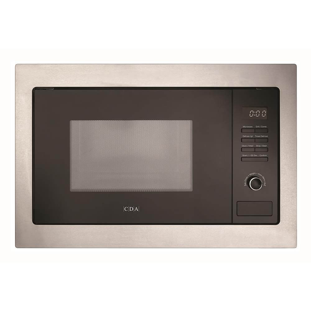 CDA VM231SS Built-In Microwave Oven and Grill, 388mm High, 390mm Deep, Stainless Steel