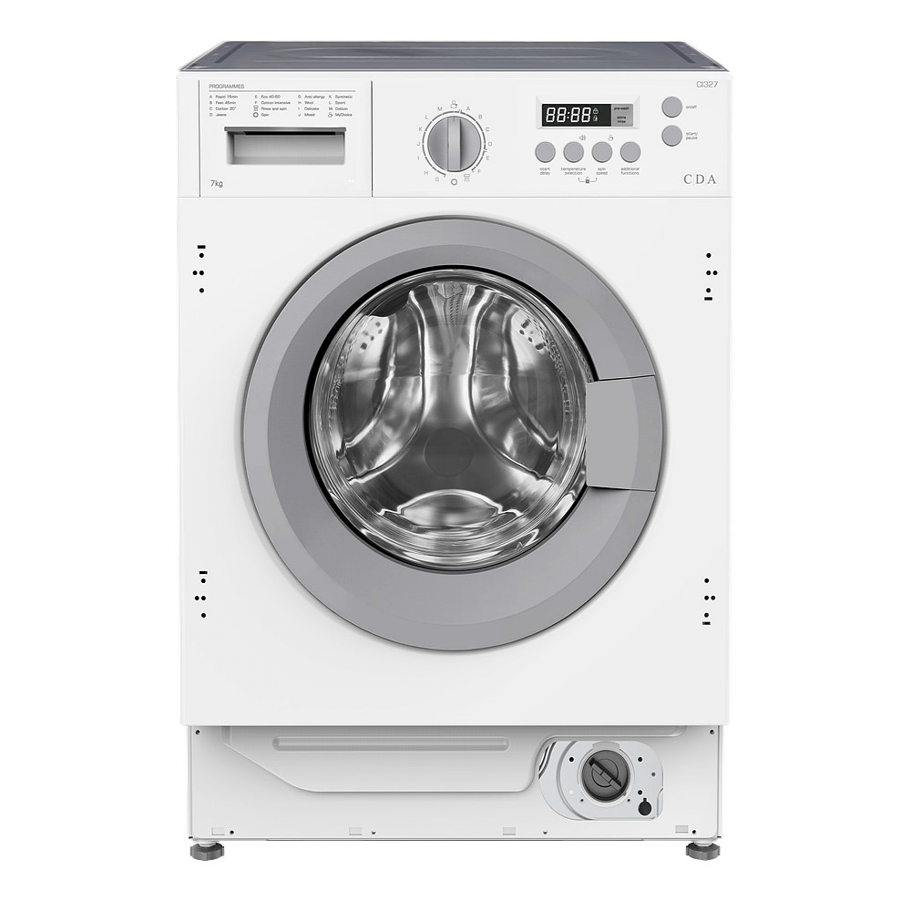CDA CI327 Integrated Washing Machine, 7kg Load, 1200 rpm