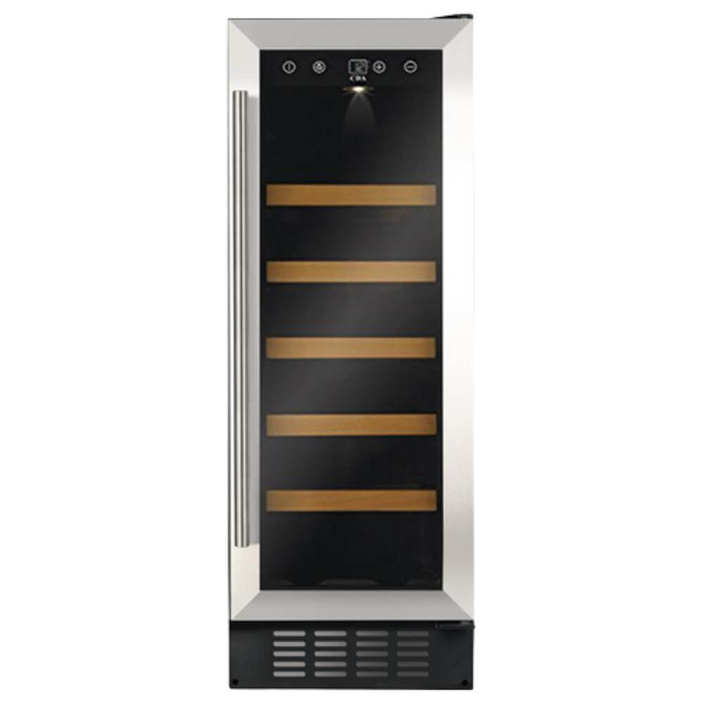 CDA FWC304SS 300mm Under Counter Wine Cooler, Stainless Steel, 20 Bottle