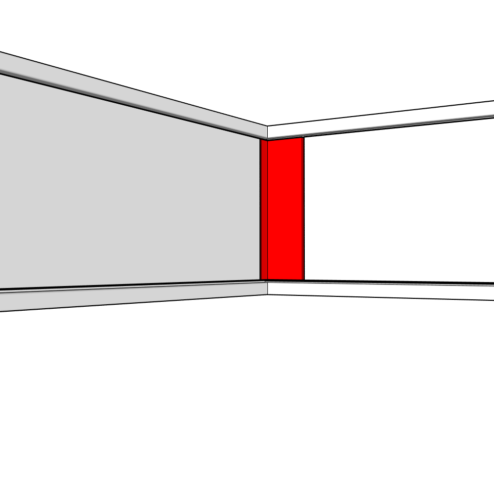 Tamar Adjustable Corner Post Set - 355 x 100 x 18mm (x2)