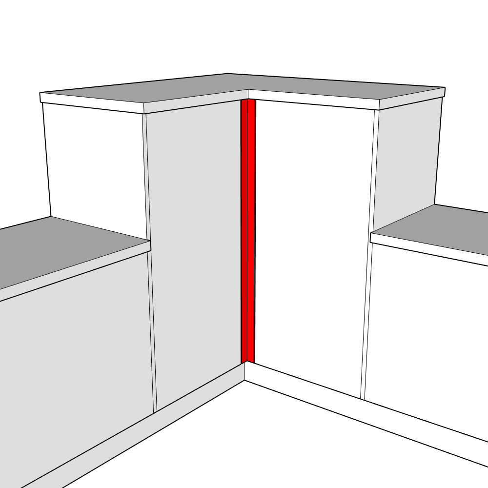 Fleetwood (Premium Colours) Fixed Size Corner Post Set - 1245 x 60 x 60mm