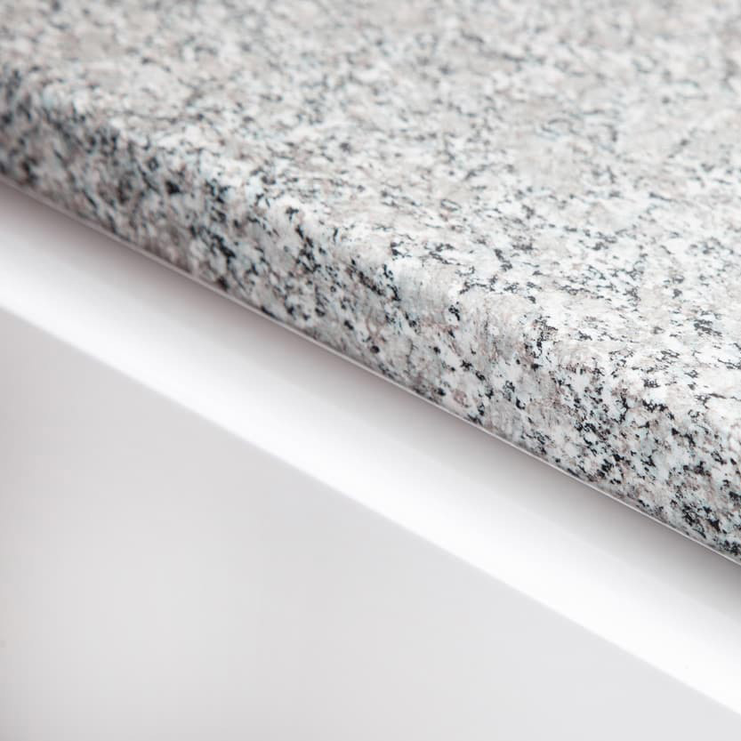 Grey Granite - 38mm Round Edge Laminate Worktop