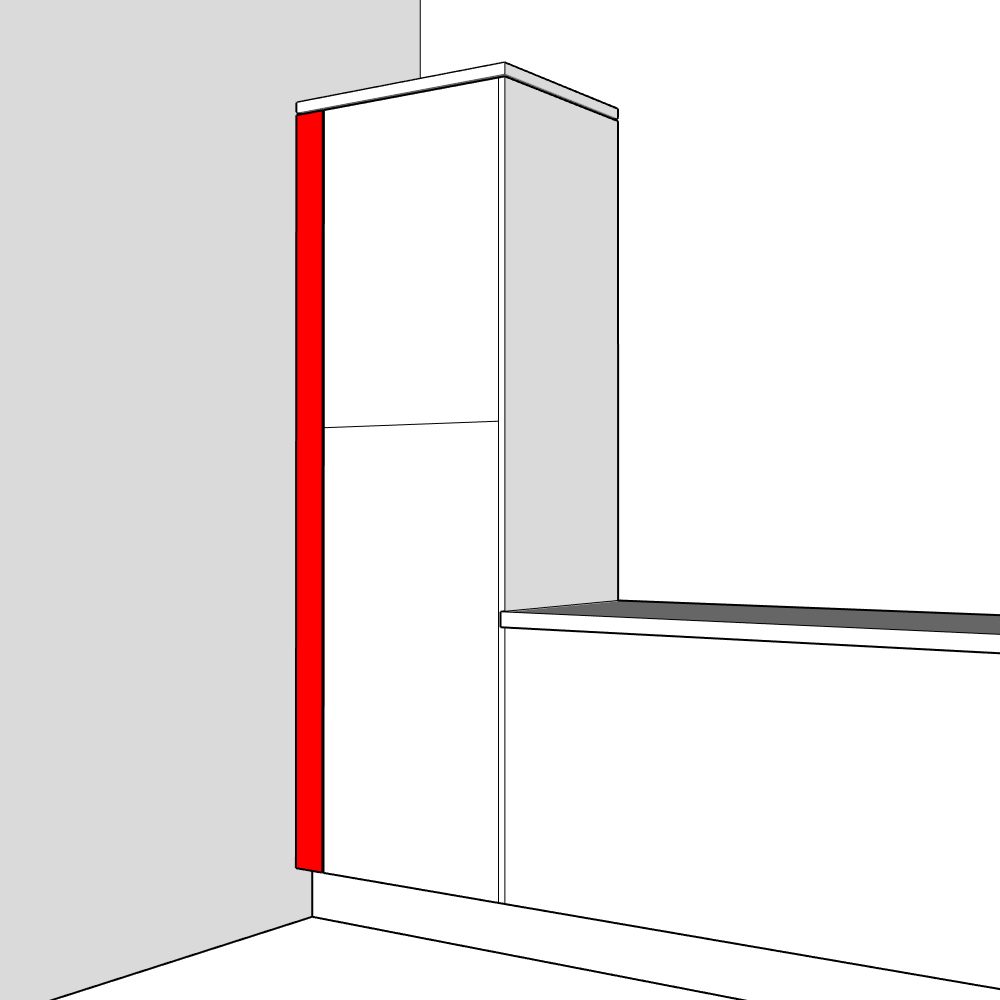 Lumino Filler Panel - 2150 x 100 x 18mm