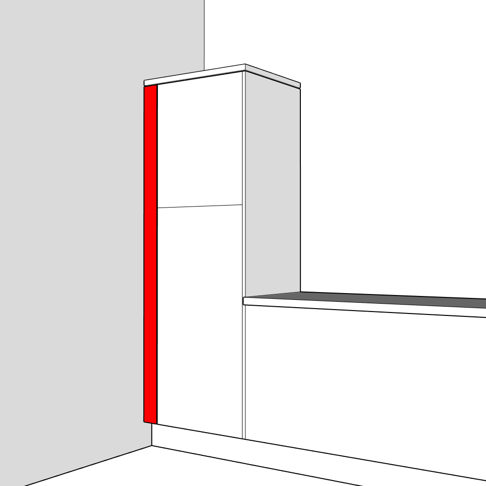 Millwood Filler Panel - 1970 x 100 x 18mm
