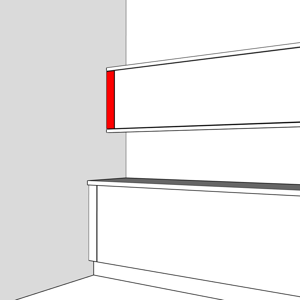 Senza Filler Panel - 575 x 100 x 18mm