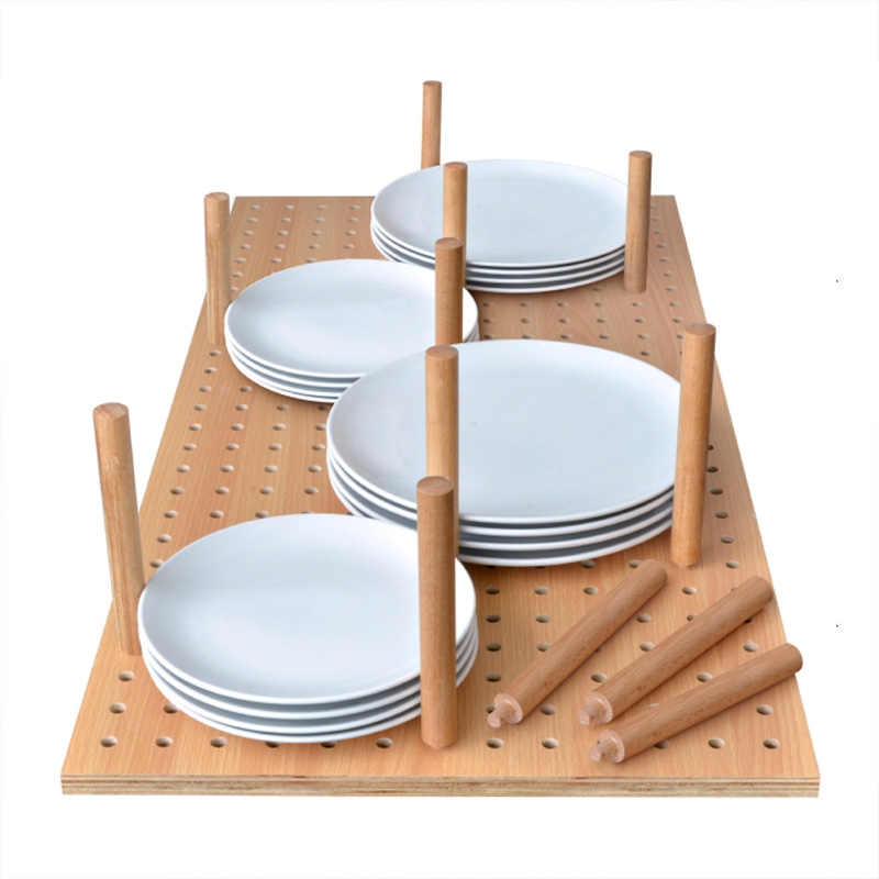 Wooden Peg Board Drawer Organiser for 800mm Pan Drawer