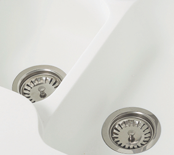 2 x Strainer Wastes to suit Aras Solid Surface Sink