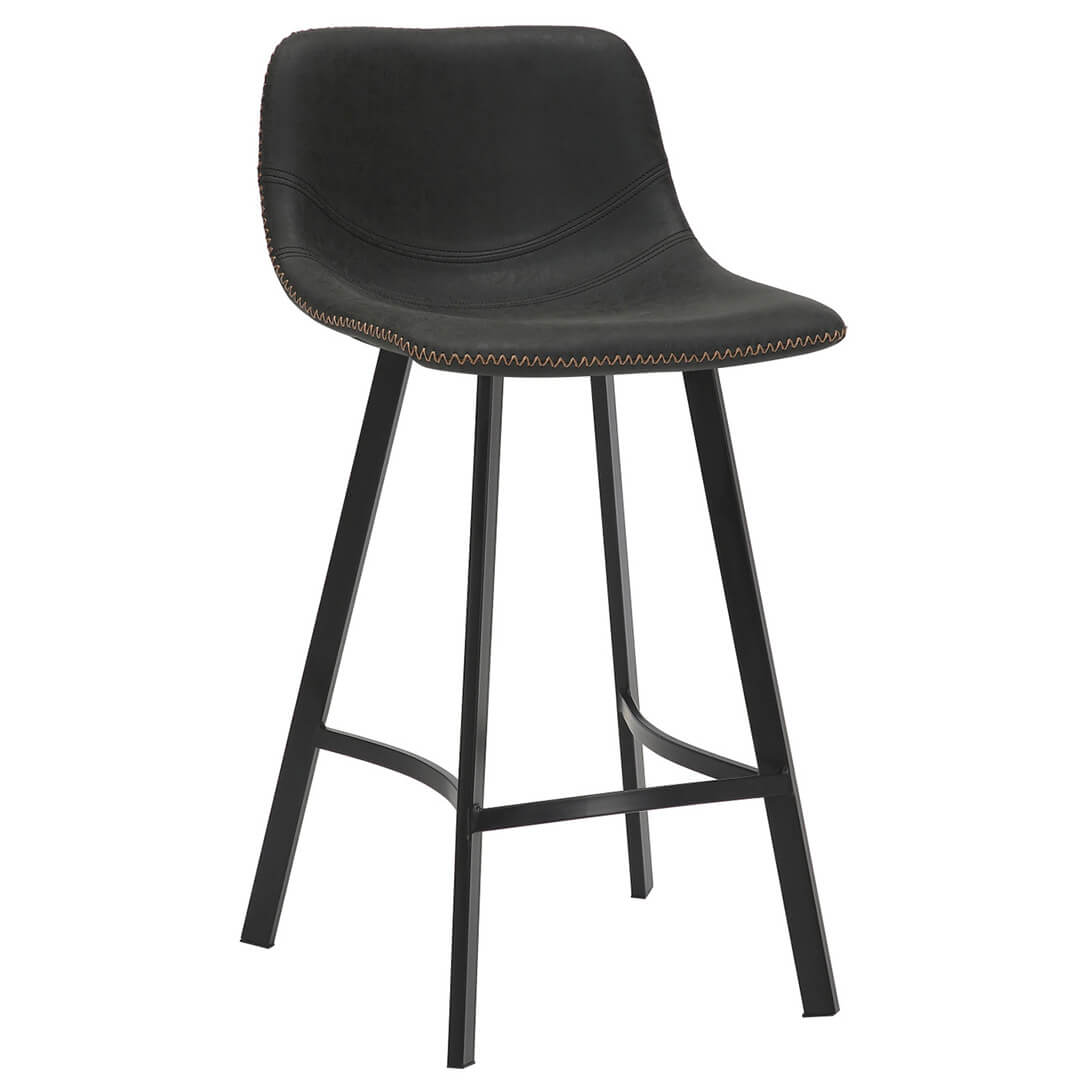 AURORA Antico Bar Stool - Black