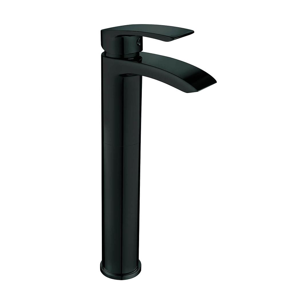 Belini Matt Black Tall Mono Basin Mixer