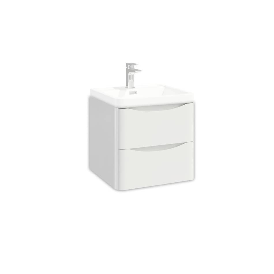 Bella 500mm Wall Cab - High Gloss White (Component)