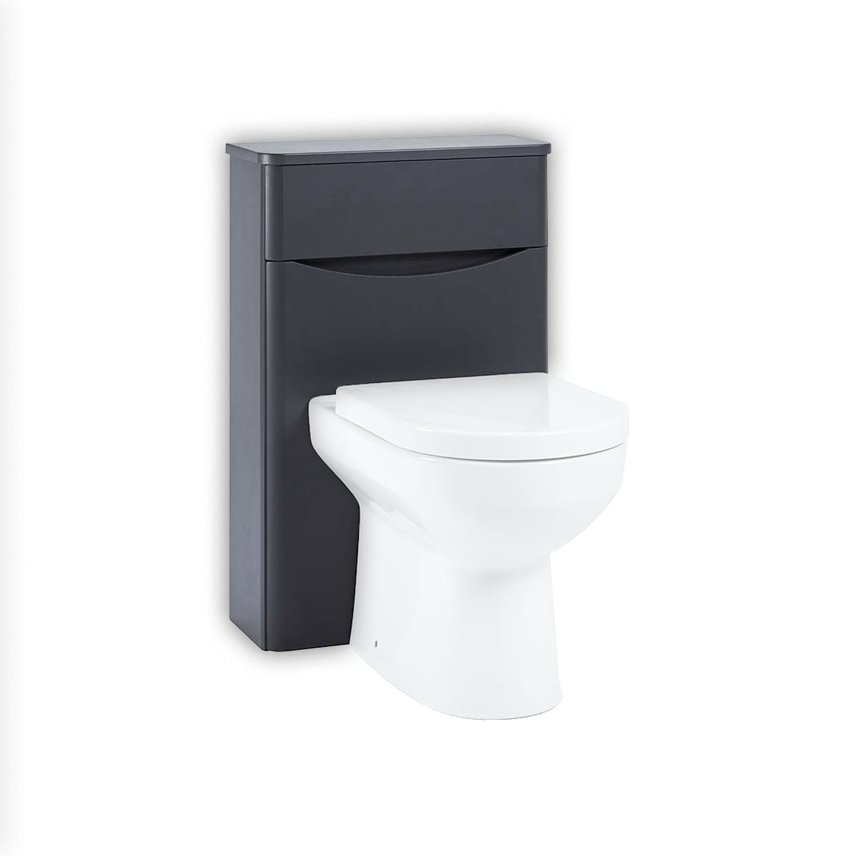 Bella 500mm WC Unit - Matte Grey (Component)