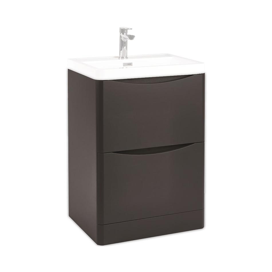 Bella 600mm Floor Cabinet - Matte Grey (Component)