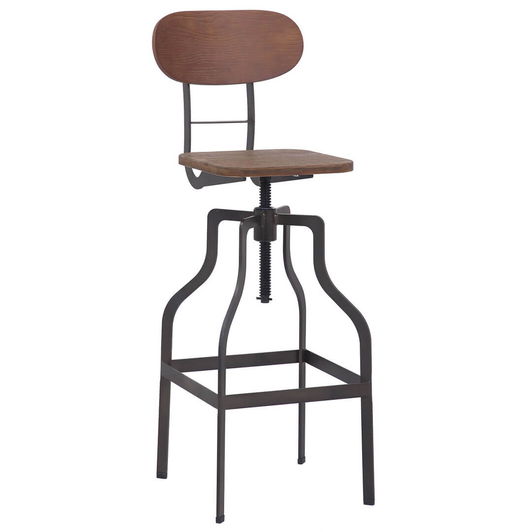 AURORA Bolzano Bar Stool - Brown