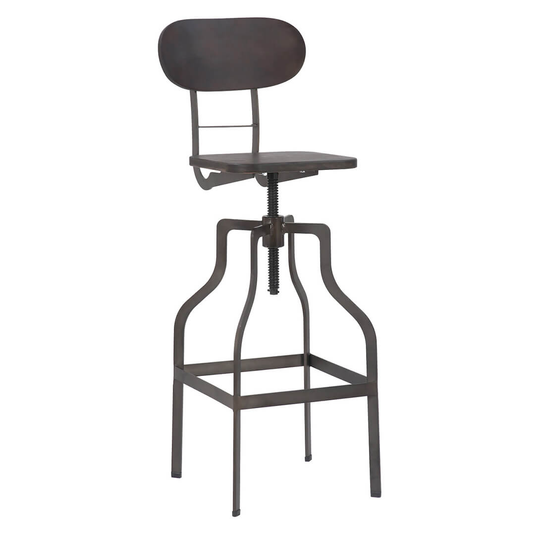 AURORA Bolzano Bar Stool - Espresso