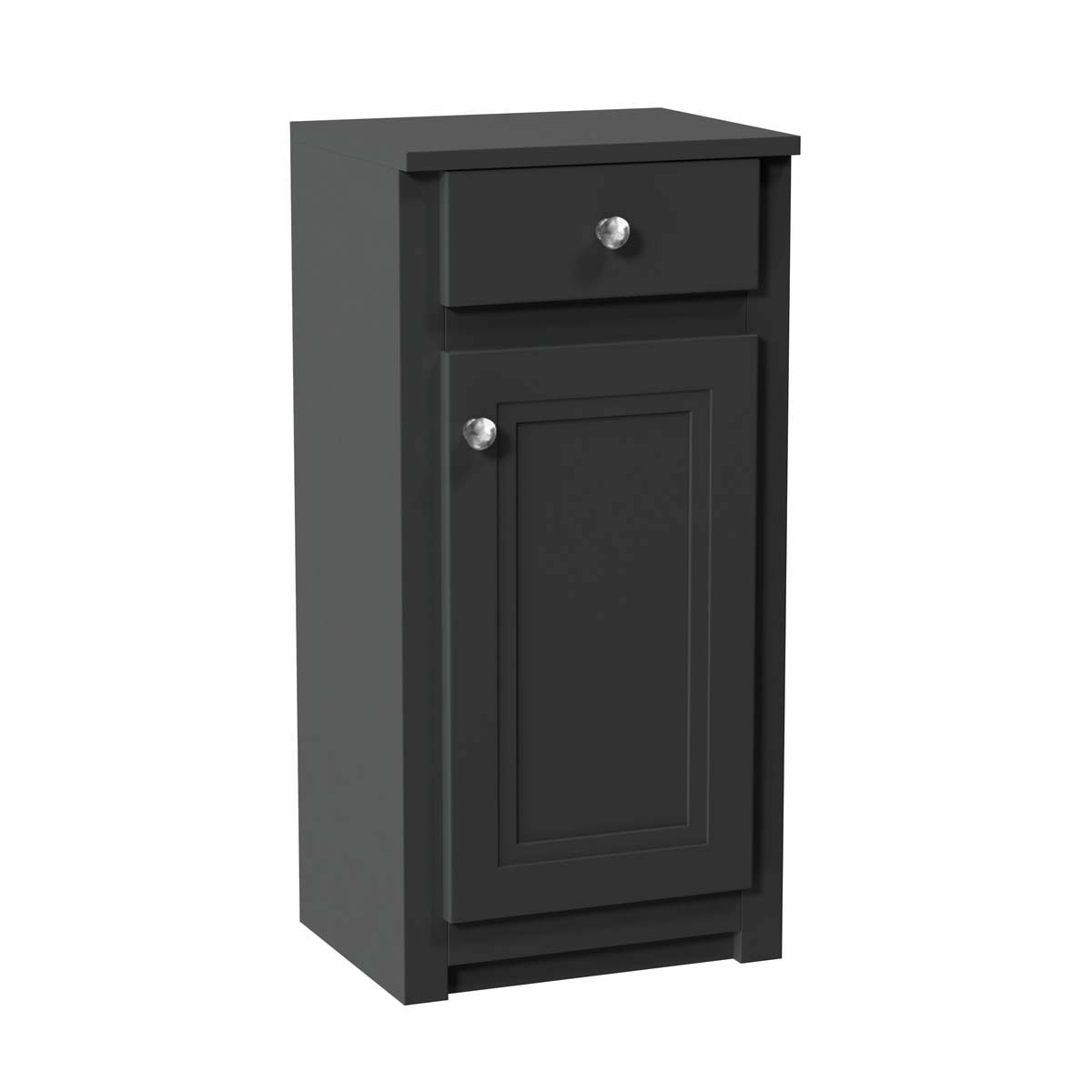 Classica 400mm Side Cabinet with Drawer - Charcoal Grey (Complete)