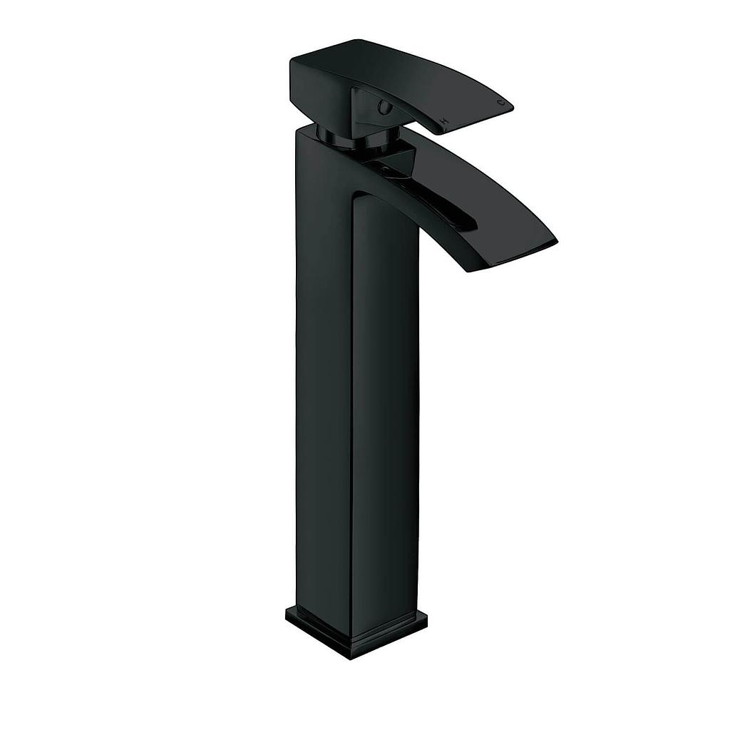 Descent Matt Black Tall Mono Basin Mixer